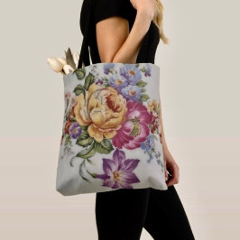 Elegância: Saco de Tote Inspirado em Porcelana