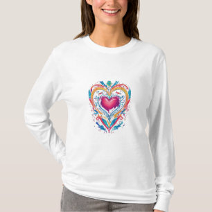 Elegância Sensível: Camiseta Gráfica Feminina