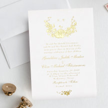 Elegância Subtil Coroa de Monograma de Ouro Real C