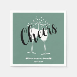 Elegância Sutil - Guardanapos Cheers Verde Água Oc
