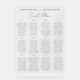 Elegant Acrylic Wedding Seating Chart