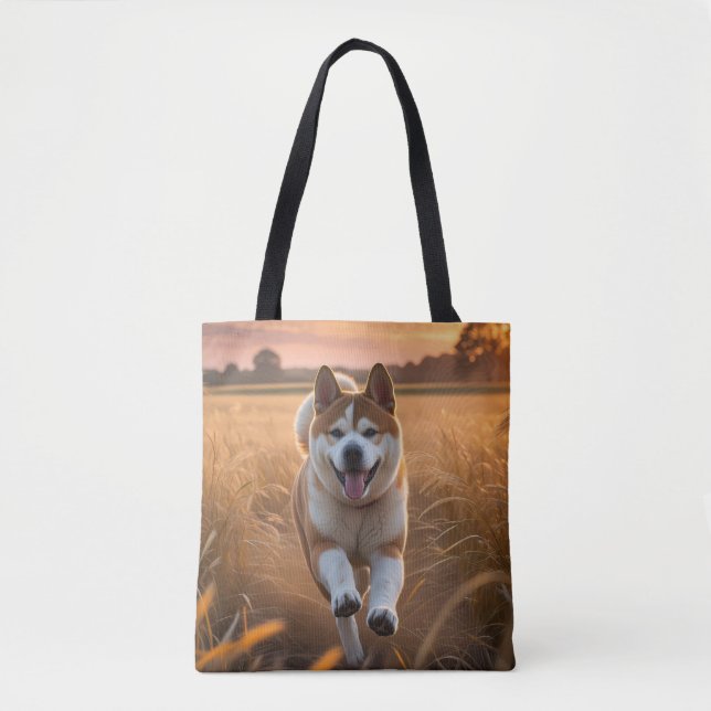 Elegant Akita Shoulder Bolsa (Frente)