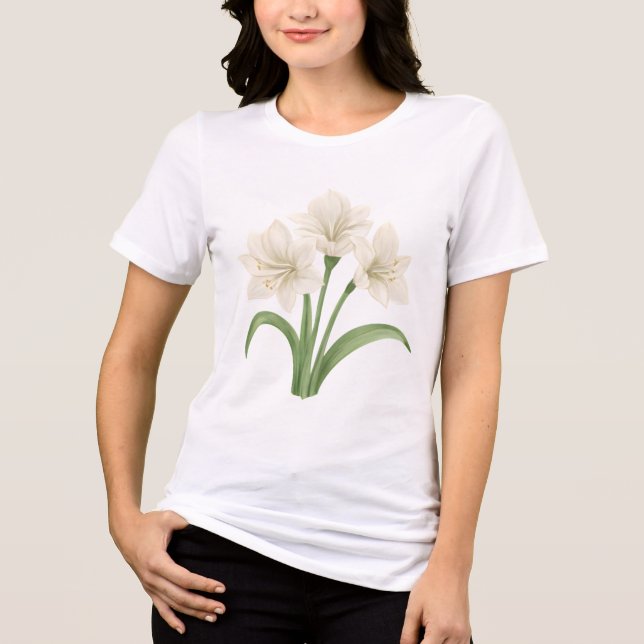 Elegant Amaryllis Botanical Floral (Frente)