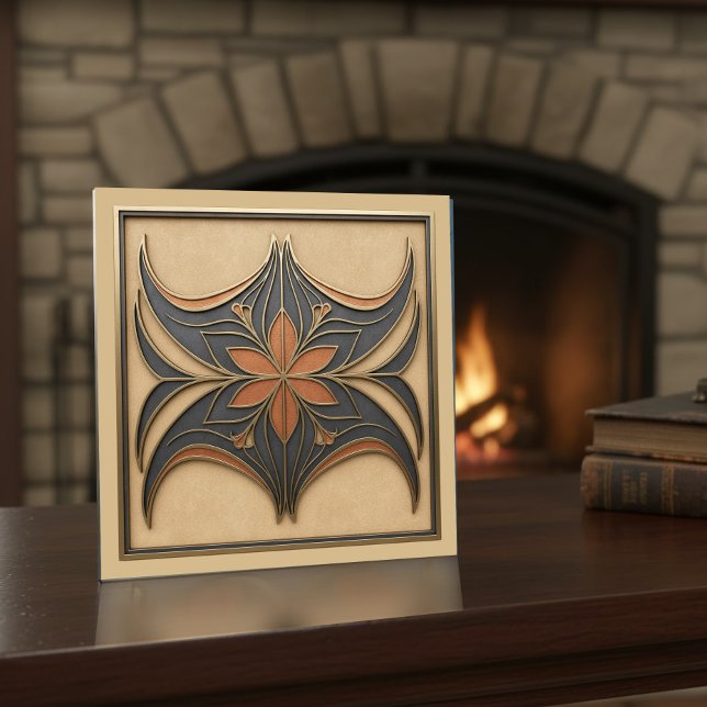 Elegant Art Nouveau Abstract Floral #17 ID1193 (Criador carregado)