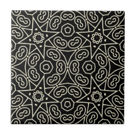 Elegant Black & White Abstract Geometric Pattern 