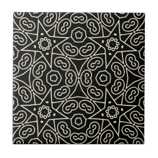 Elegant Black & White Abstract Geometric Pattern 