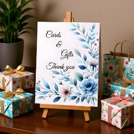 Elegant Blue Floral Cards & Gifts 