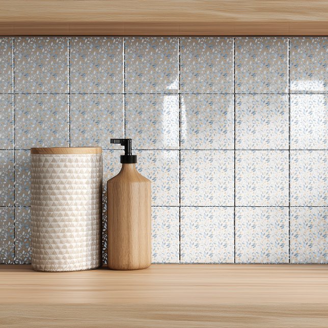 Elegant Blue Watercolor Botanical Pattern (Criador carregado)