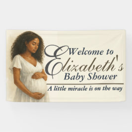 Elegant Bohemian Black Mom to be Baby Shower