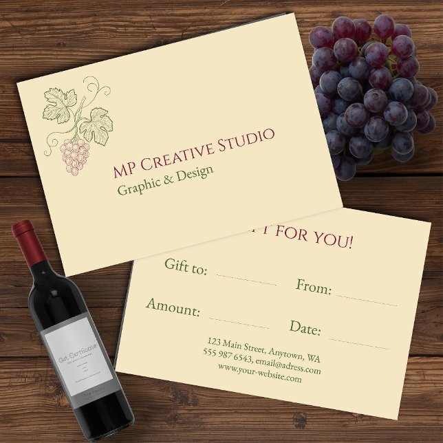 Elegant Botanical Grapevine Design (Criador carregado)