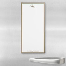 Elegant Brown Monogram Two Border