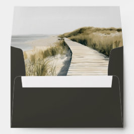 Elegant Charcoal Script Return Address Wedding