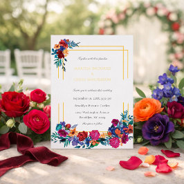 Elegant Colorful Floral Wedding