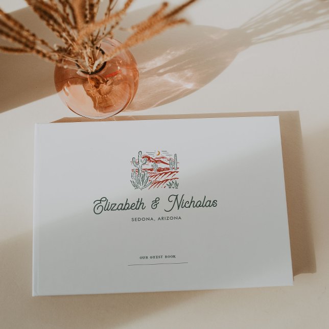 Elegant Desert | Livro de Visitas de Casamento em  (Criador carregado)