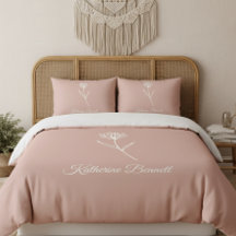 Elegant Dusty Rose Simple Flower Name