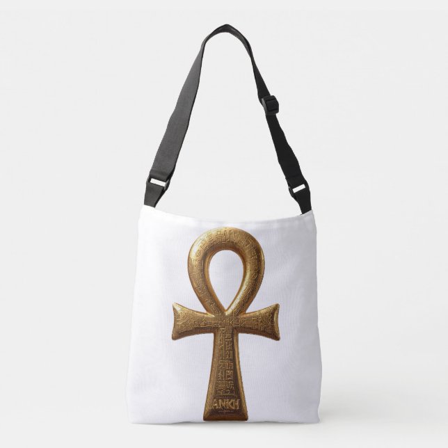 Elegant Egyptian Ankh Symbol Tote Bag  (Frente)