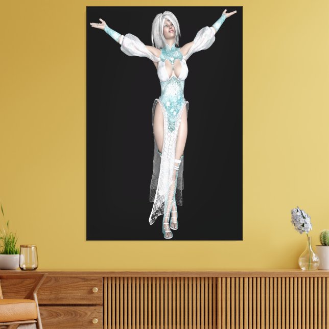 Elegant Elf Woman Canvas Print Picture 37 (Insitu(Sala de estar))