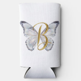 Elegant Floral Butterfly Letter B - Artistic Monog