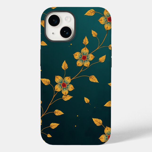 Elegant Floral Pattern Phone Case (Verso)