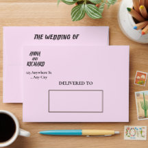 Elegant Floral Wedding Envelope