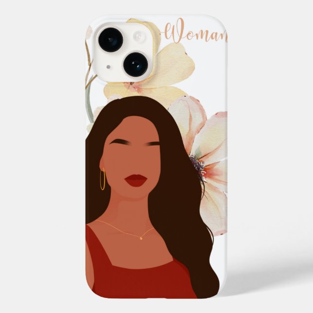 Elegant Floral "Woman" Phone Case – Feminine Botan (Verso)