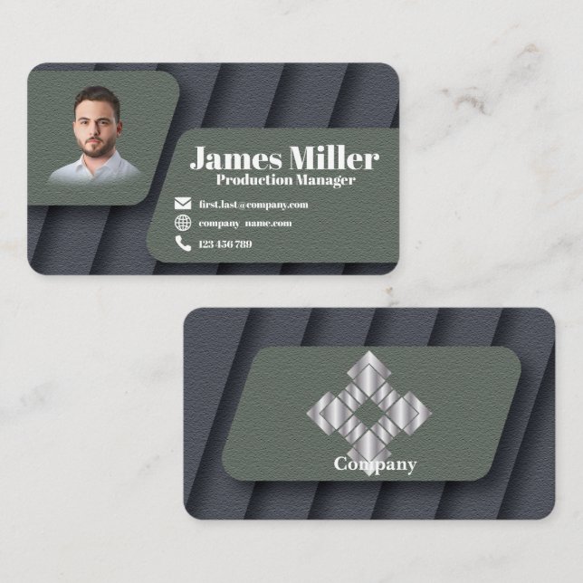 Elegant Framed cartão de visita series 44 (Frente/Verso)