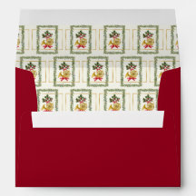 Elegant French Horn Christmas Maroon