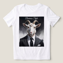 Elegant goat gentleman in formal portrait scene