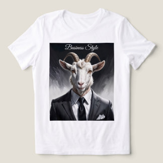Elegant goat gentleman in formal portrait scene