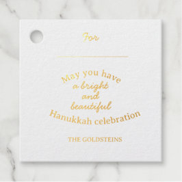 Elegant Gold Happy Hanukkah