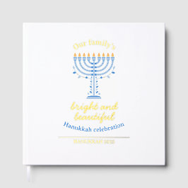Elegant Gold Happy Hanukkah with Menorah