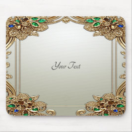Elegant Gold Ornate Mousepad