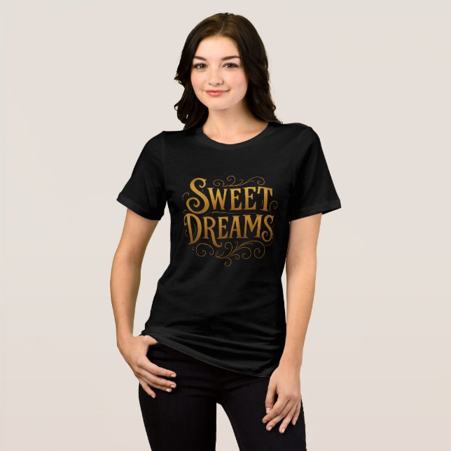 Elegant Gold "Sweet Dreams" Typography (Frente Completa)
