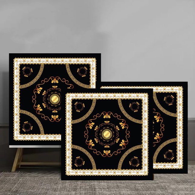 Elegant Greek Baroque Gold Frame Pattern luxury (Criador carregado)