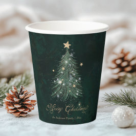 Elegant Green Gold Christmas Tree