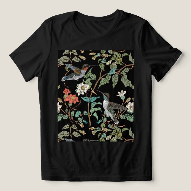 Elegant Hummingbird T-shirt (Design frontal)