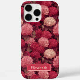 Elegant hydrangea Name Iphone Case for Her