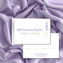 Elegant Lavender Sprig Botanical Design