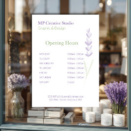Elegant Lavender Sprig Botanical Design Price List