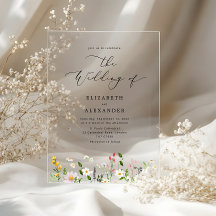 Elegant minimalist wildflower Simple wedding