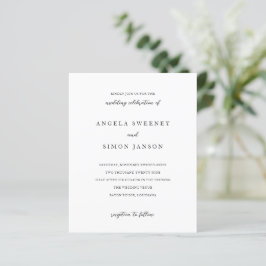 Elegant Modern Neutral Wedding Invitation