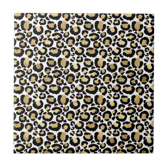 Elegant Monochromatic Leopard Spots Wild Glam (Frente)