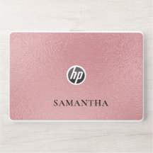 Elegant monogram dark pink glitter Laptop skin