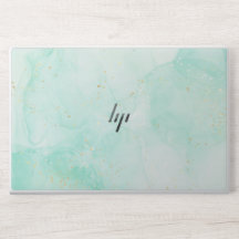 Elegant monogram marble stone Laptop skin