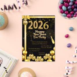 Elegant New Year Eve Party Invitation Card