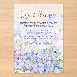 Elegant Periwinkle Clematis Wedding