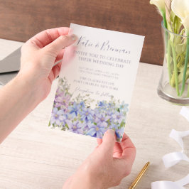 Elegant Periwinkle Clematis Wedding