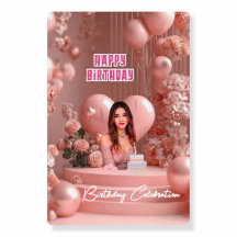 Elegant Personalized Pink Birthday Celebration