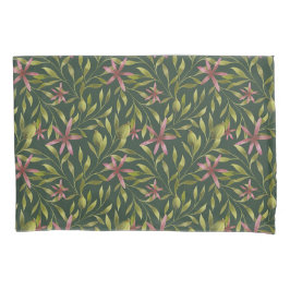 Elegant Pink Flower Pattern on Dark Background