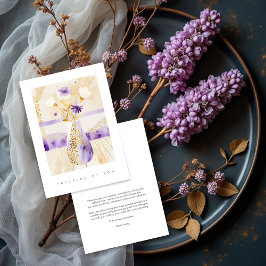 Elegant Purple & Golden Floral Vase Sympathy